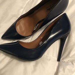 Navy blue pumps size 9